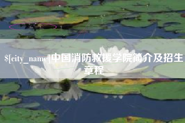孝义中国消防救援学院简介及招生章程