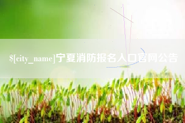 孝义宁夏消防报名入口官网公告