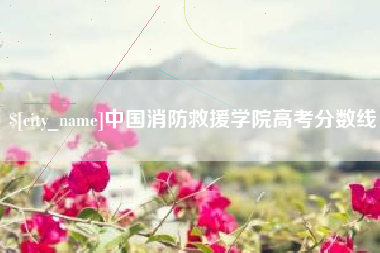 孝义中国消防救援学院高考分数线