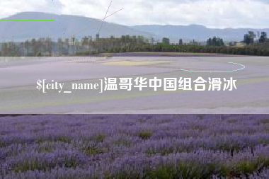 孝义温哥华中国组合滑冰