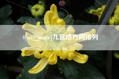 孝义九宫格方向排列