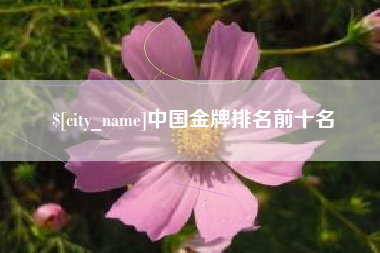 孝义中国金牌排名前十名