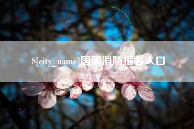 孝义国家消防报名入口