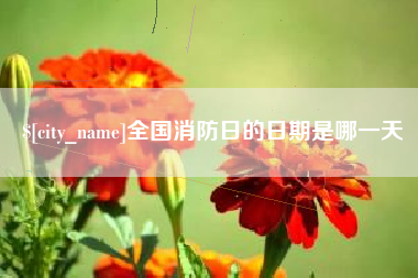 孝义全国消防日的日期是哪一天
