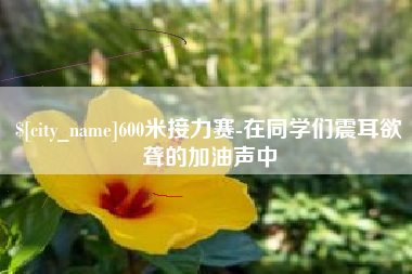 孝义600米接力赛-在同学们震耳欲聋的加油声中