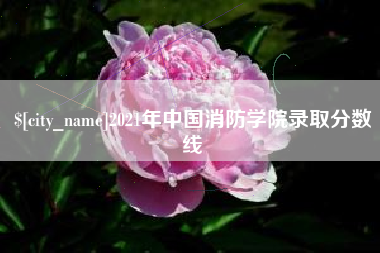 孝义2021年中国消防学院录取分数线
