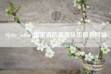 孝义国家消防救援队伍报名网址