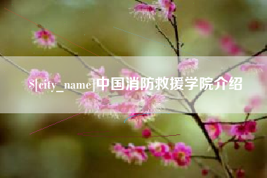 孝义中国消防救援学院介绍
