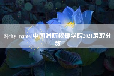 孝义中国消防救援学院2021录取分数