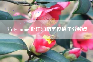 孝义浙江消防学校招生分数线