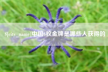 孝义中国6枚金牌是哪些人获得的