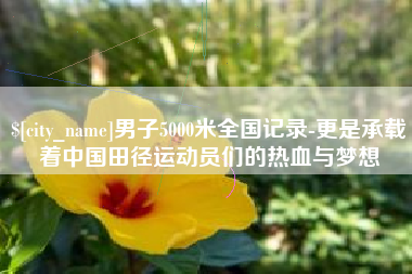 孝义男子5000米全国记录-更是承载着中国田径运动员们的热血与梦想