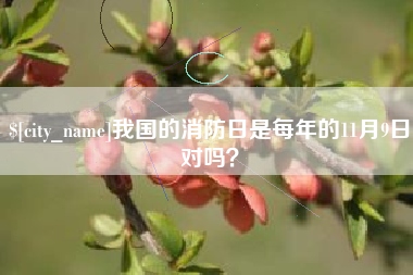 孝义我国的消防日是每年的11月9日对吗？