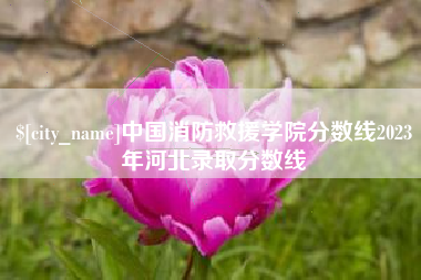 孝义中国消防救援学院分数线2023年河北录取分数线