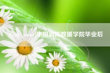 孝义中国消防救援学院毕业后