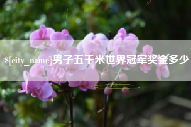孝义男子五千米世界冠军奖金多少