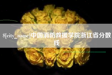 孝义中国消防救援学院浙江省分数线