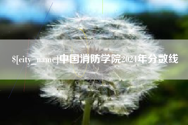 孝义中国消防学院2024年分数线