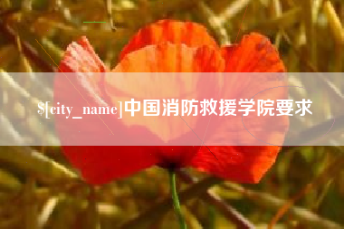 孝义中国消防救援学院要求