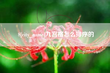 孝义九宫格怎么排序的