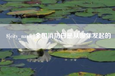 孝义全国消防日是从哪年发起的