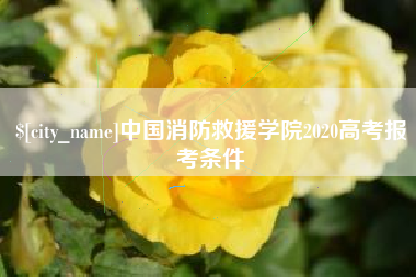 孝义中国消防救援学院2020高考报考条件