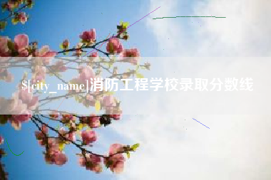 孝义消防工程学校录取分数线