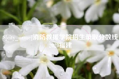 孝义消防救援学院招生录取分数线2020福建