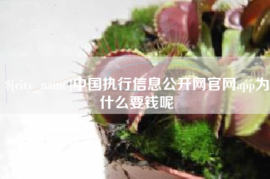 孝义中国执行信息公开网官网app为什么要钱呢