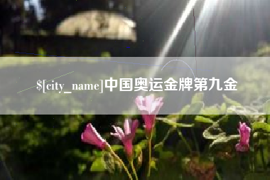 孝义中国奥运金牌第九金