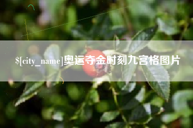 孝义奥运夺金时刻九宫格图片